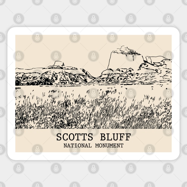Scotts Bluff National Monument Sticker by Lakeric